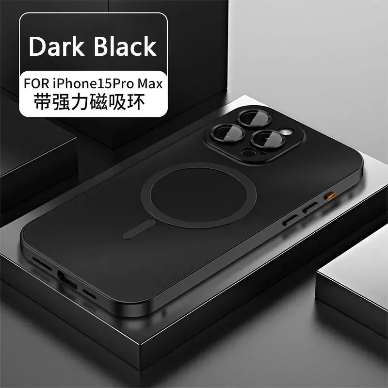 Capa Magnética Magsafe p/ iPhone 13/14/15 Pro Max – Proteção Premium com Vidro Temperado