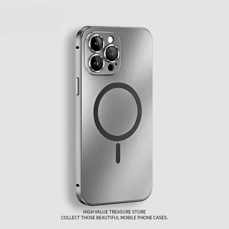 Capa Magnética Magsafe p/ iPhone 13/14/15 Pro Max – Proteção Premium com Vidro Temperado