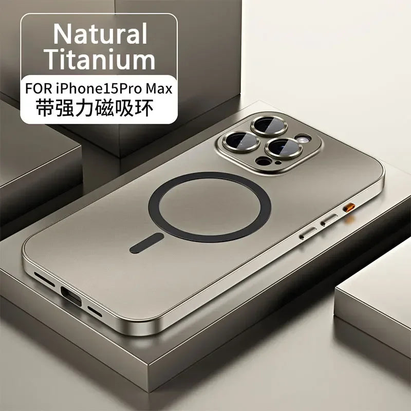 Capa Magnética Magsafe p/ iPhone 13/14/15 Pro Max – Proteção Premium com Vidro Temperado